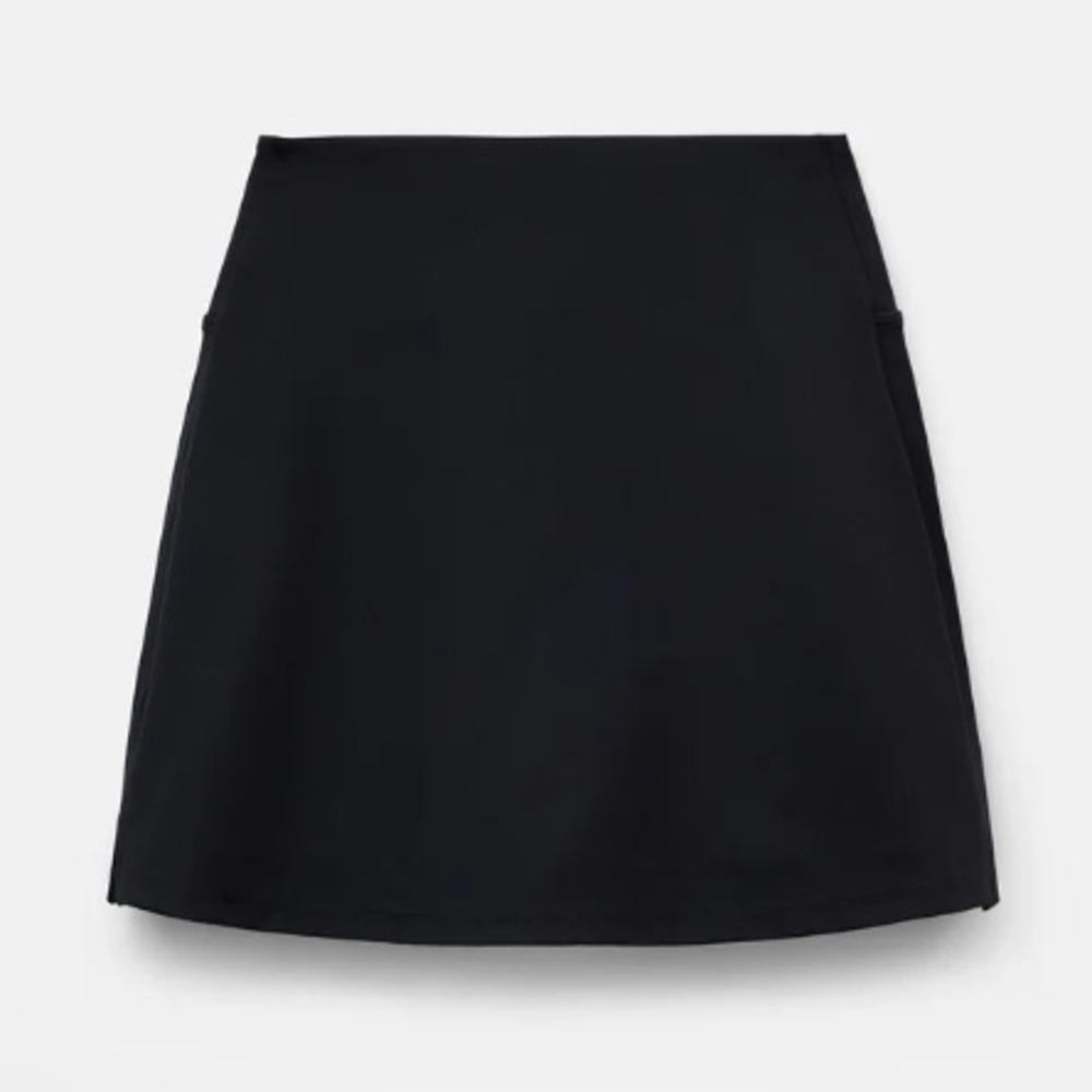 Girlfriend Collective Midnight Black Mini Skirt